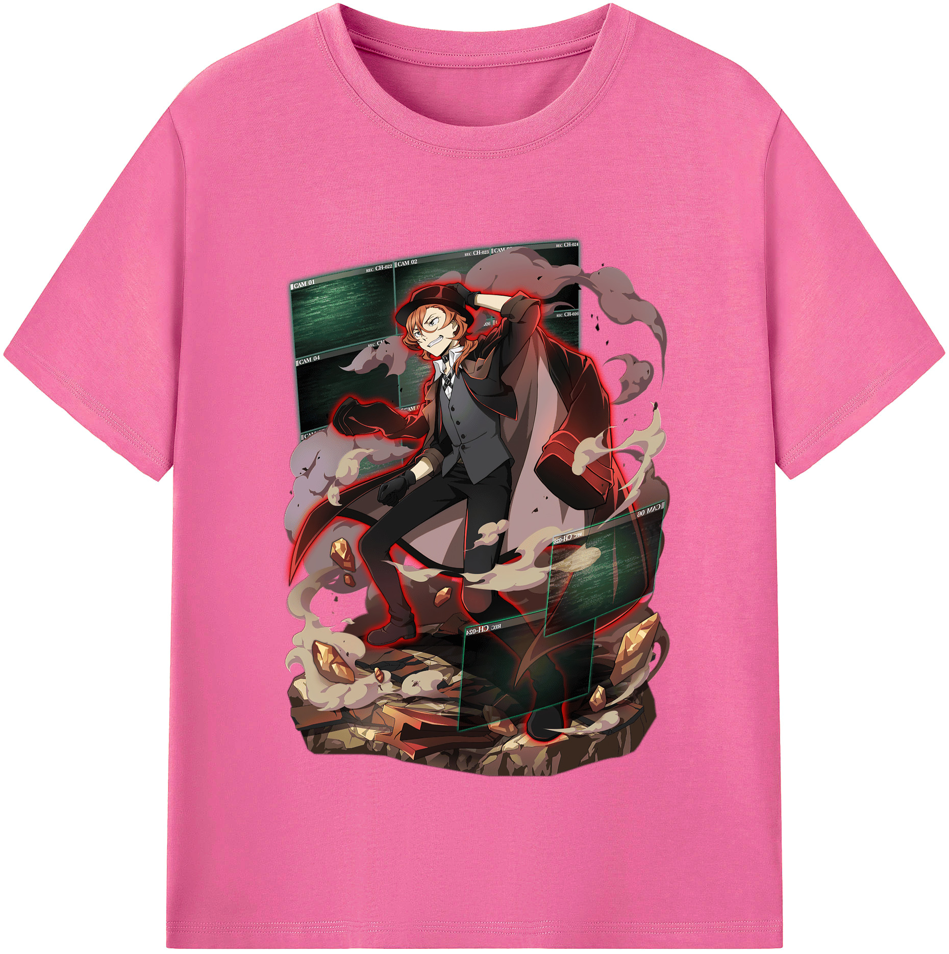 （画像用） 文豪ストレイドッグス Bungo Stray Dogs レディースカジュアルプリントTシャツ（綿100％）